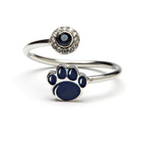 Penn State Nittany Lions "PawPrint" Stainless Steel Adjustable Ring