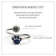 Penn State Nittany Lions "PawPrint" Stainless Steel Adjustable Ring