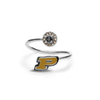 Purdue Boilermakers Stainless Steel Adjustable Ring