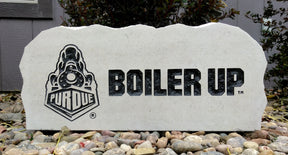 Show your love for the Purdue Boilermakers when you add this Engraved Limestone Decorative Stone to your collection.