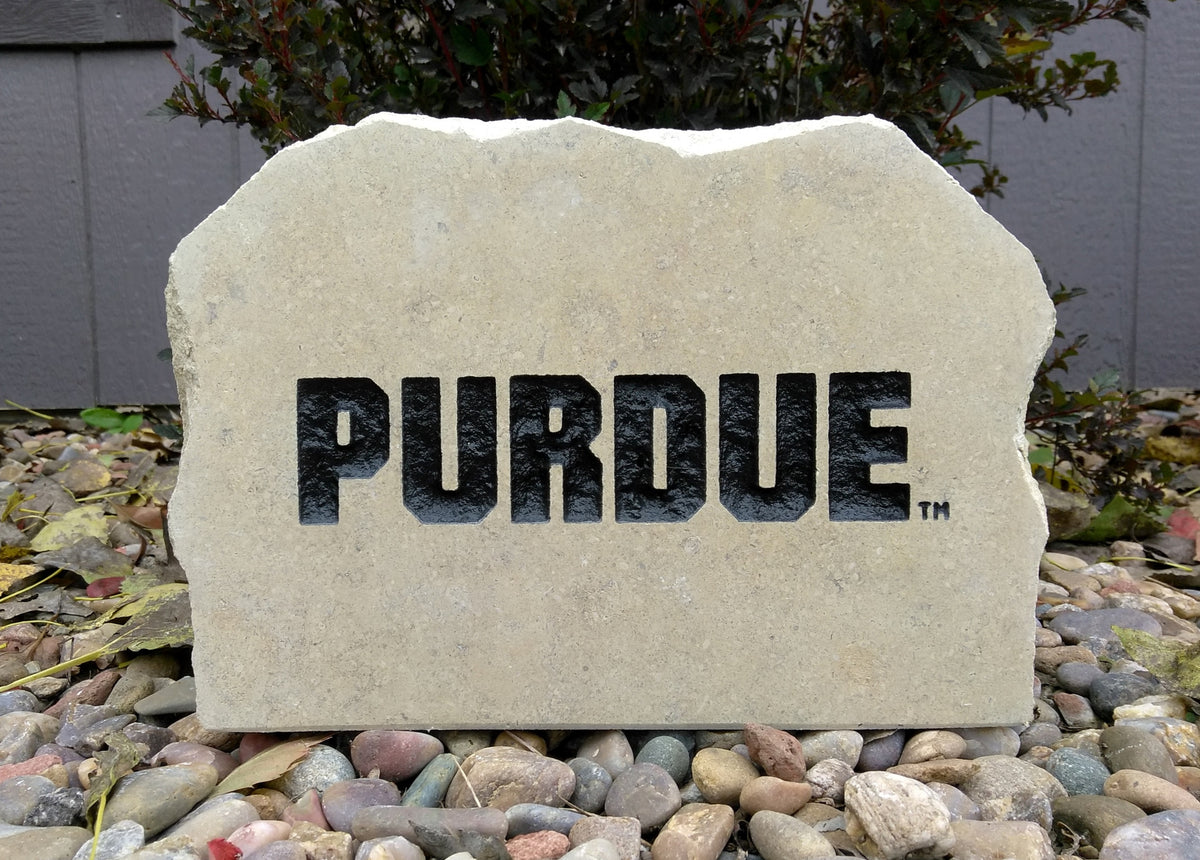 Show your love for the Purdue Boilermakers when you add this Engraved Limestone Decorative Stone to your collection.