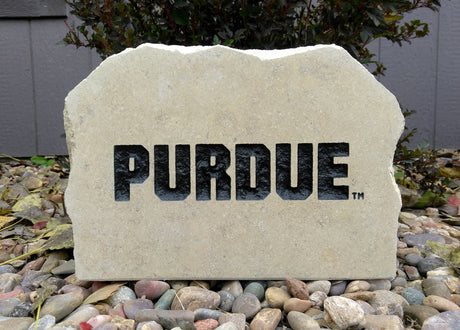 Show your love for the Purdue Boilermakers when you add this Engraved Limestone Decorative Stone to your collection.