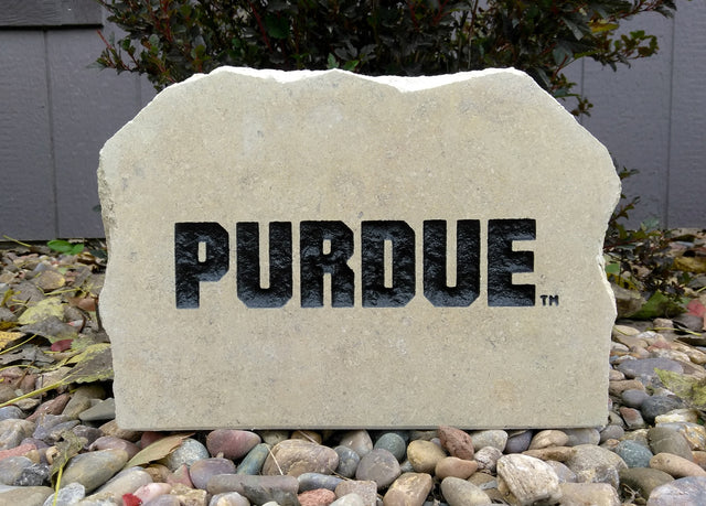 Show your love for the Purdue Boilermakers when you add this Engraved Limestone Decorative Stone to your collection.