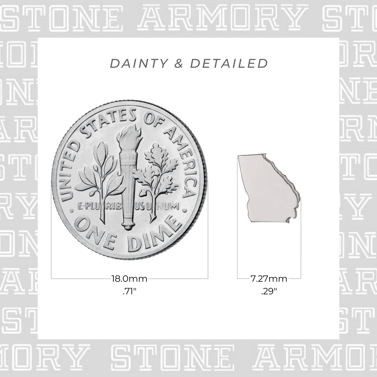 Georgia Bulldogs State Stud Earrings