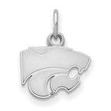 Iowa State University 10k White Gold Medium Disc Pendant