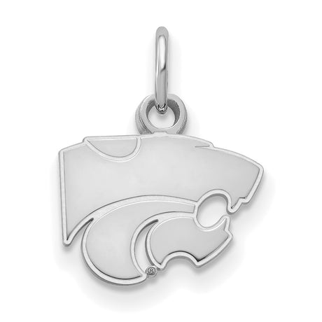 Iowa State University 10k White Gold Medium Disc Pendant