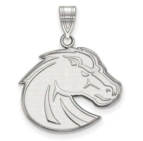 Boise State Broncos Sterling Silver Large Pendant