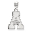 Appalachian State Mountaineers 10k White Gold Extra Small Post Earrings