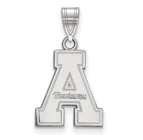 Appalachian State Mountaineers 10k White Gold Extra Small Post Earrings