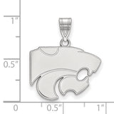 Iowa State University 10k White Gold Medium Pendant