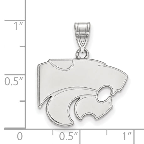 Iowa State University 10k White Gold Medium Pendant