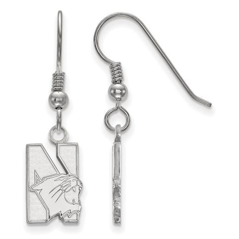 Nebraska Huskers N Sterling Silver Dangle Earrings