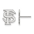 Florida Gators Circle Sterling Silver Post Earrings