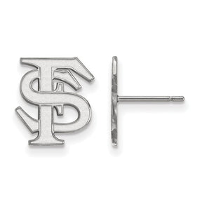 Florida Gators Circle Sterling Silver Post Earrings