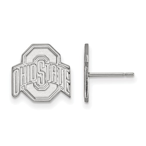 Northwestern University Sterling Silver Small Dangle Earrings