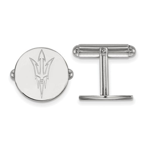 Appalachian State Mountaineers Sterling Silver Gold Plated Cufflinks