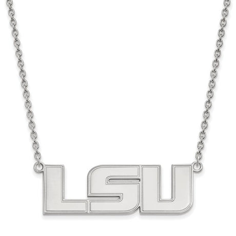 Louisville Cardinals L Sterling Silver Pendant Necklace