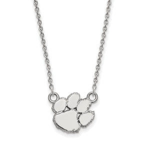 Boise State University 14k White Gold Small Pendant