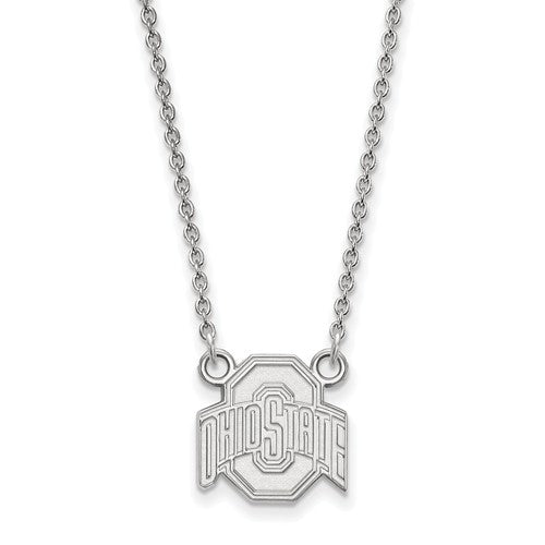 Northwestern University Sterling Silver Large Pendant Necklace