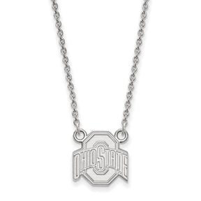 Northwestern University Sterling Silver Large Pendant Necklace