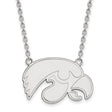 Indiana Hoosiers Sterling Silver Enamel Pendant