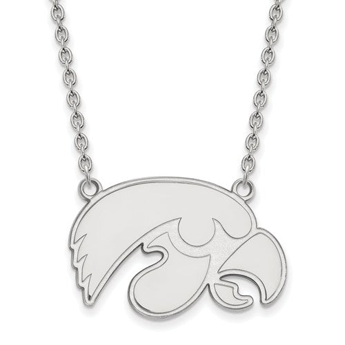 Indiana Hoosiers Sterling Silver Enamel Pendant
