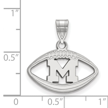 Marquette Golden Eagles Sterling Silver Gold Plated Medium Disc Pendant