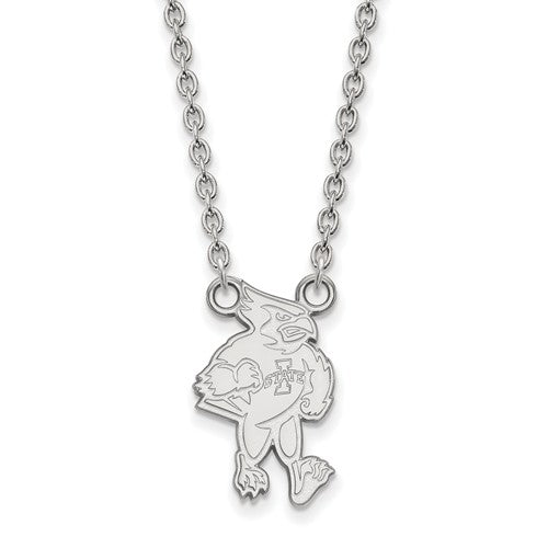Iowa Hawkeyes Sterling Silver Pendant Necklace