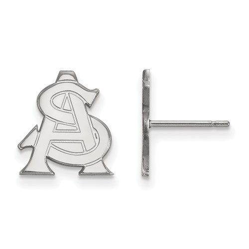 Appalachian State Mountaineers Sterling Silver Gold Plated Small Dangle Earrings