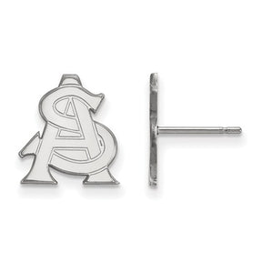 Appalachian State Mountaineers Sterling Silver Gold Plated Small Dangle Earrings