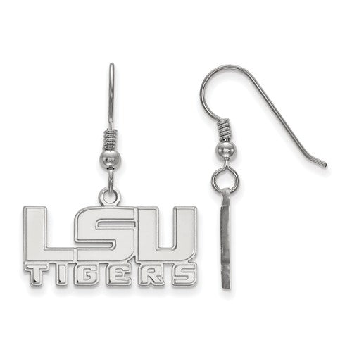 Louisville Cardinals Mascot Silver Dangle Earrings