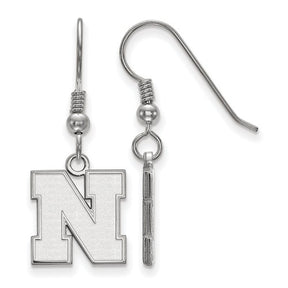 MSU Spartans S Logo 14K Gold Dangle Earrings