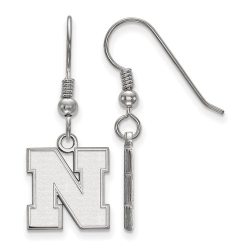 MSU Spartans S Logo 14K Gold Dangle Earrings