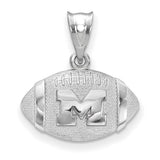 Marquette Golden Eagles Sterling Silver Gold Plated Large Enameled Pendant Necklace