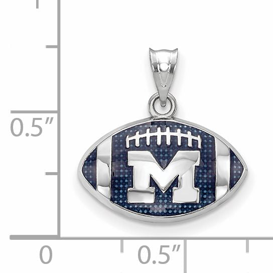 Marquette Golden Eagles Sterling Silver Gold Plated Large Pendant Necklace