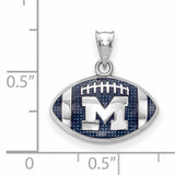 Marquette Golden Eagles Sterling Silver Gold Plated Large Pendant Necklace
