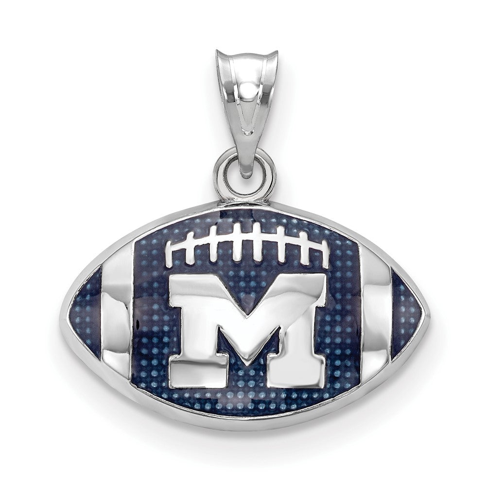 Marquette Golden Eagles Sterling Silver Gold Plated Large Pendant Necklace