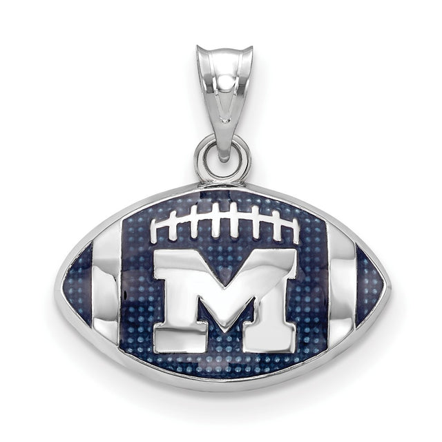 Marquette Golden Eagles Sterling Silver Gold Plated Large Pendant Necklace