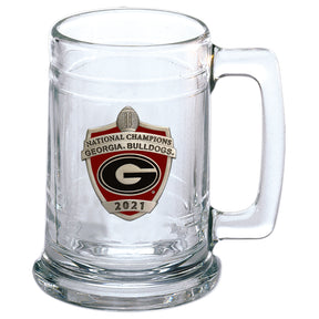 Georgia Bulldogs 2021 National Champions Beer Mug Set of 2
