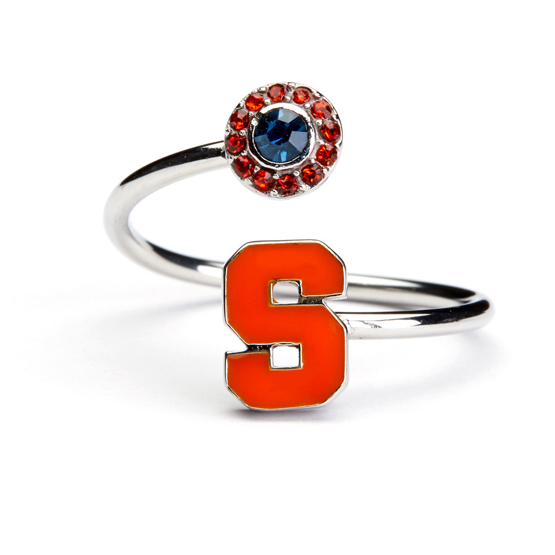 Syracuse Orange Stainless Steel Adjustable Ring