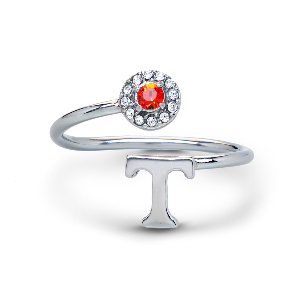 Tennessee Volunteers Stainless Steel Adjustable Ring