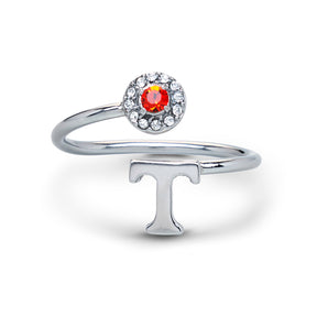 Tennessee Volunteers Stainless Steel Adjustable Ring