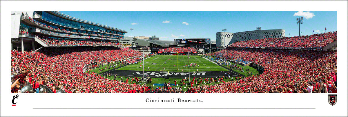 Cincinnati Bearcats Football, End Zone - Unframed