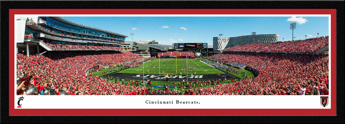 Cincinnati Bearcats Football, End Zone - Select Frame