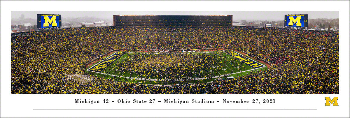 Michigan Wolverines Football - Unframed – College Logo Stuff