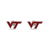 Virginia Tech Hokies Maroon Stud Earrings