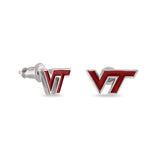 Virginia Tech Hokies Maroon Stud Earrings