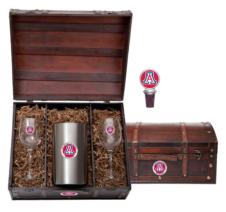 Arizona Wildcats Wine Chest Set