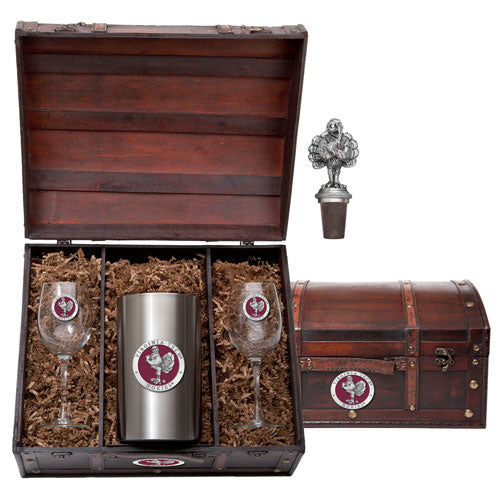 Virginia Tech Hokies Wine Chest Set