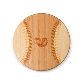 Wisconsin Badgers Home Run! Baseball Cutting Board & Serving Tray